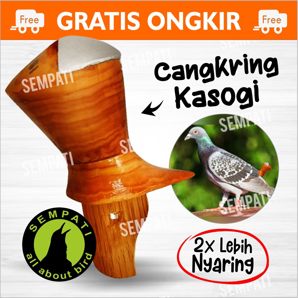 SEMPATI Sawangan Merpati Angkrik Hatong Peluit Burung Merpati Merk Kasogi Berbahan Kayu Dadap Sempri