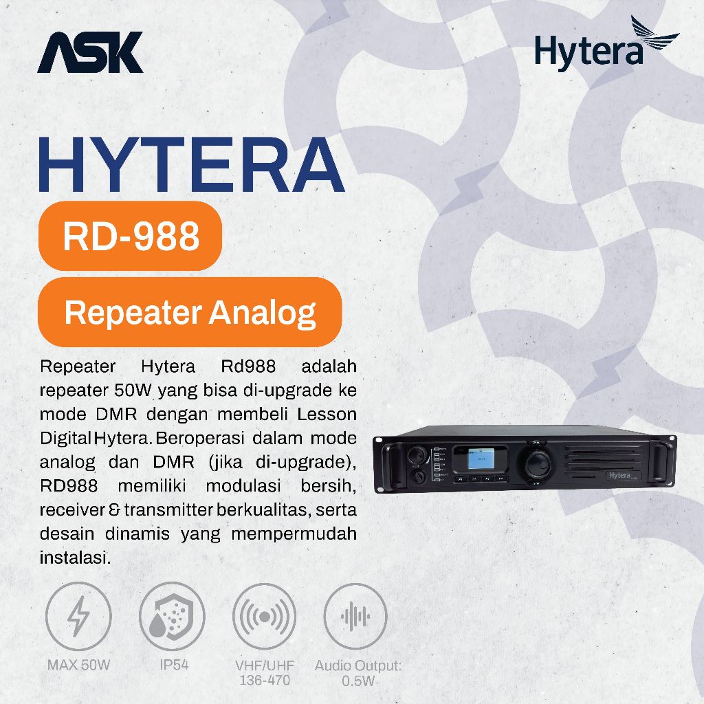 Repeater RD988 HYTERA / Repeater RD 988