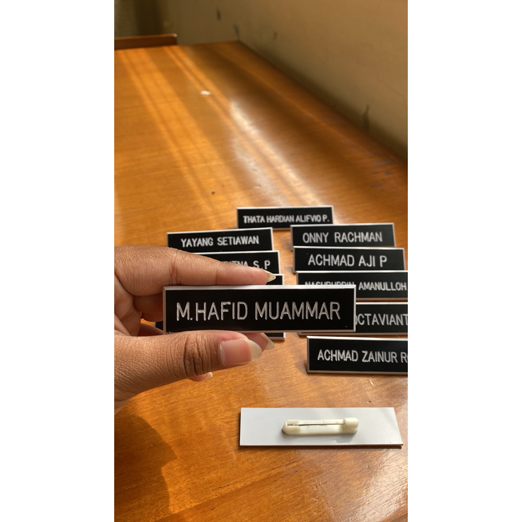 Name tag pns/nama pdh pns kemiti cop magnet