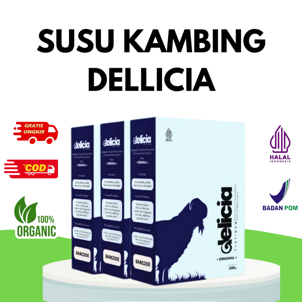 Susu Kambing Etawa Dellicia Platinum Paket 3 Box Menyehatkan Tubuh Anda