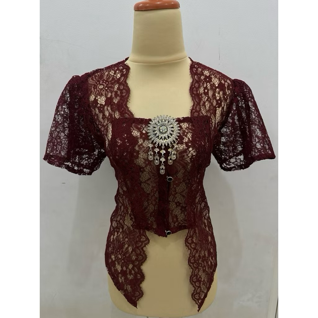 Outer Brokat Model Kutubaru/Kebaya Brokat murah/Outer Kebaya Wanita/Atasan brokat