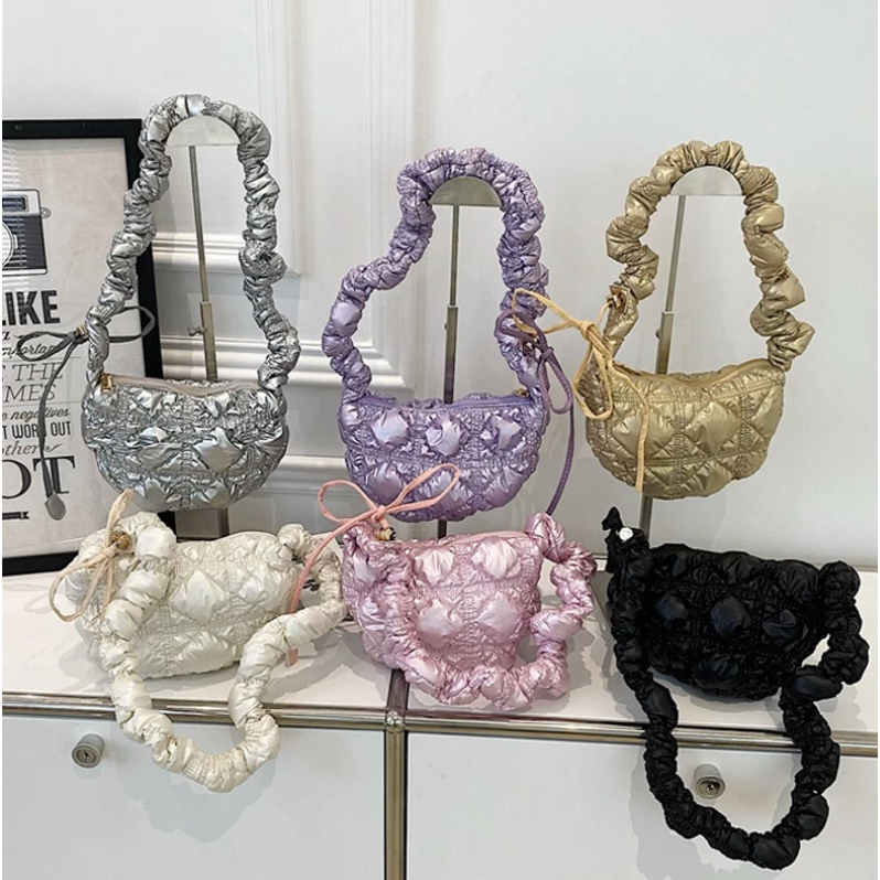 CRLYN Puffy Bag MINI Warna Glossy - Dumpling Bag Korea Tas Selempang Wanita Bangkok Thailand
