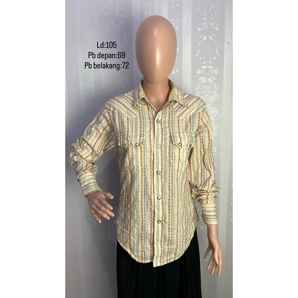 PRELOVED ATASAN KEMEJA BORDIR