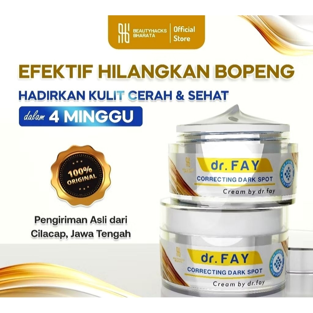 Cream Dr FAY Original Penghilang Bopeng Pria Wanita Aman BPOM
