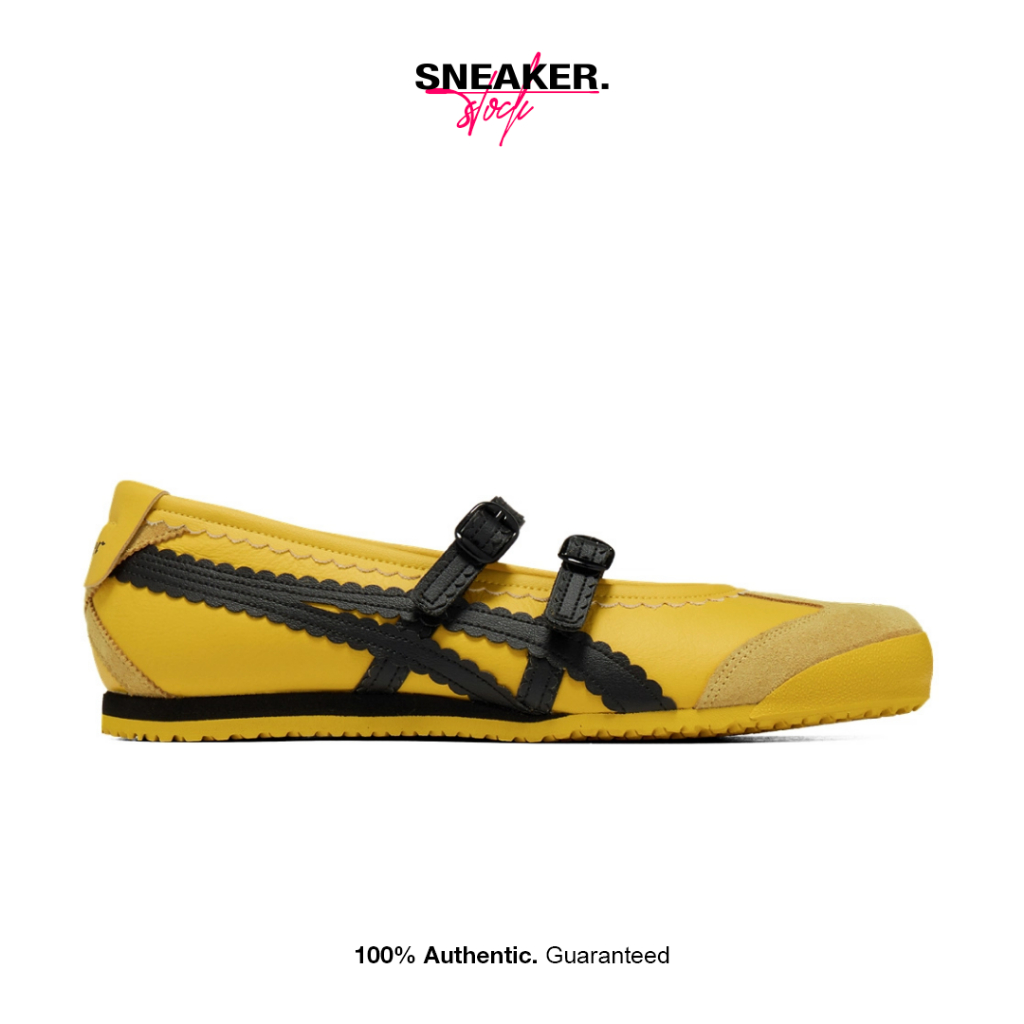 Onitsuka Tiger Mexico 66 TGRS Yellow Black Women 100% Original BNIB