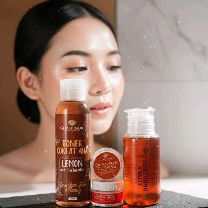 BPOM PAKET LENGKAP FLEK SIANG MALAM TONER KELUPAS SALEP KHUSUS FLEK TEBAL MELASMA DAN GLOWING