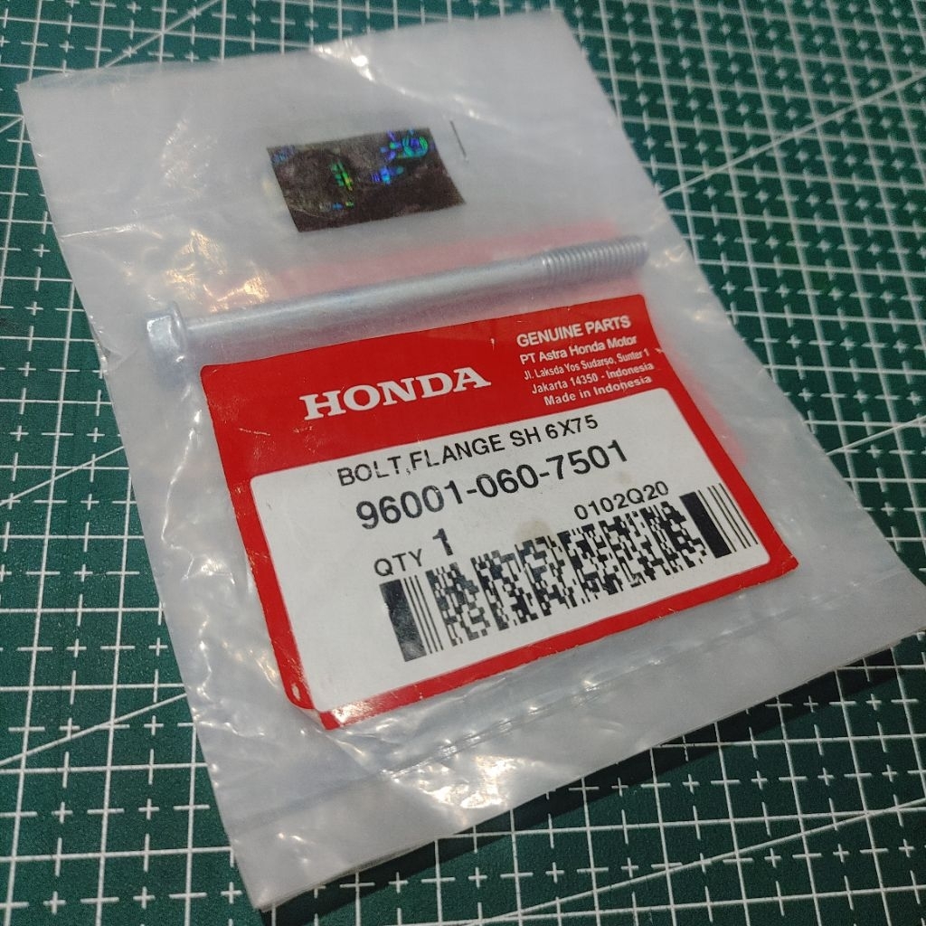 960010607501 Bolt flange sh 6x75 baut blok calter honda blade cb K15 cbr150 CS1 all honda original