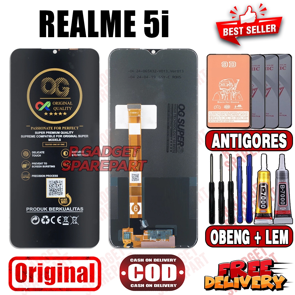 Lcd Realme 5i Original OEM Quality Lcd Touchscreen Realme 5i Fullset