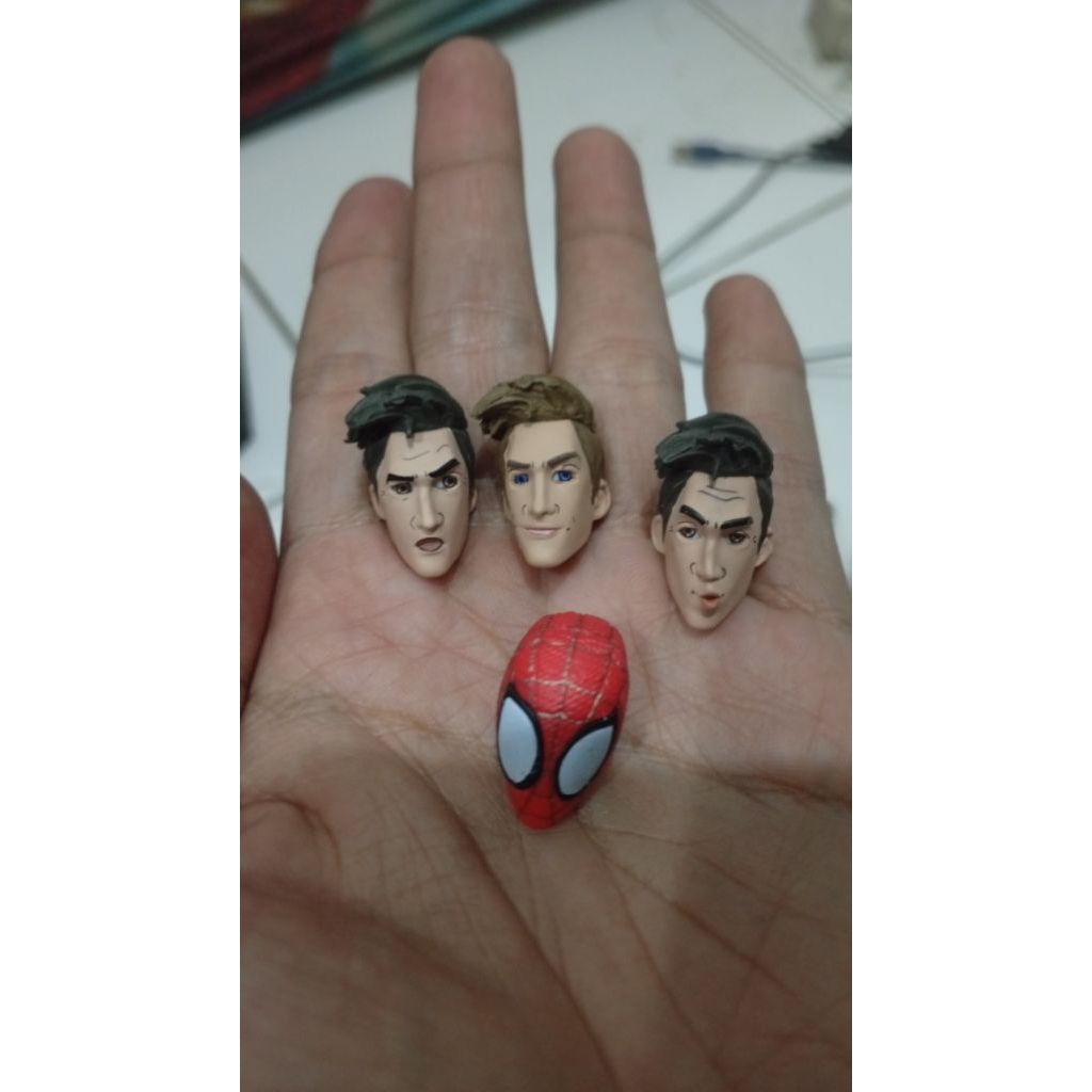 head sculpt spiderman dan peter b parker sentinel hs Spider-Man kepala spider verse