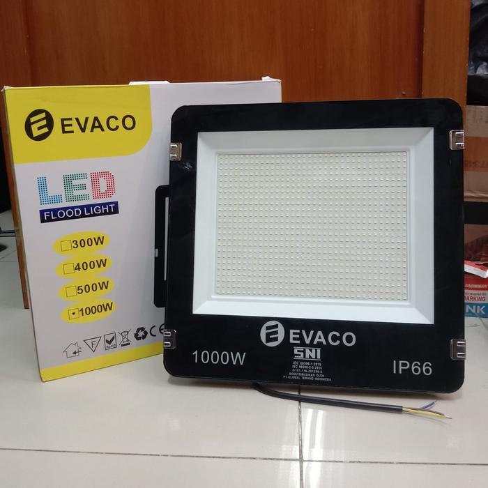 EVACO LAMPU SOROT LED 1000W / KAP LAMPU TEMBAK LED 1000 WATT SNI