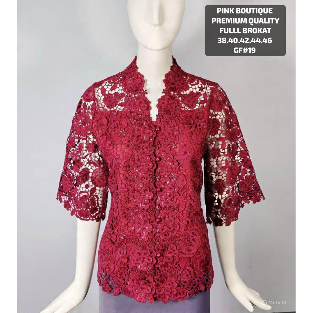 blus brokat Bangkok premium