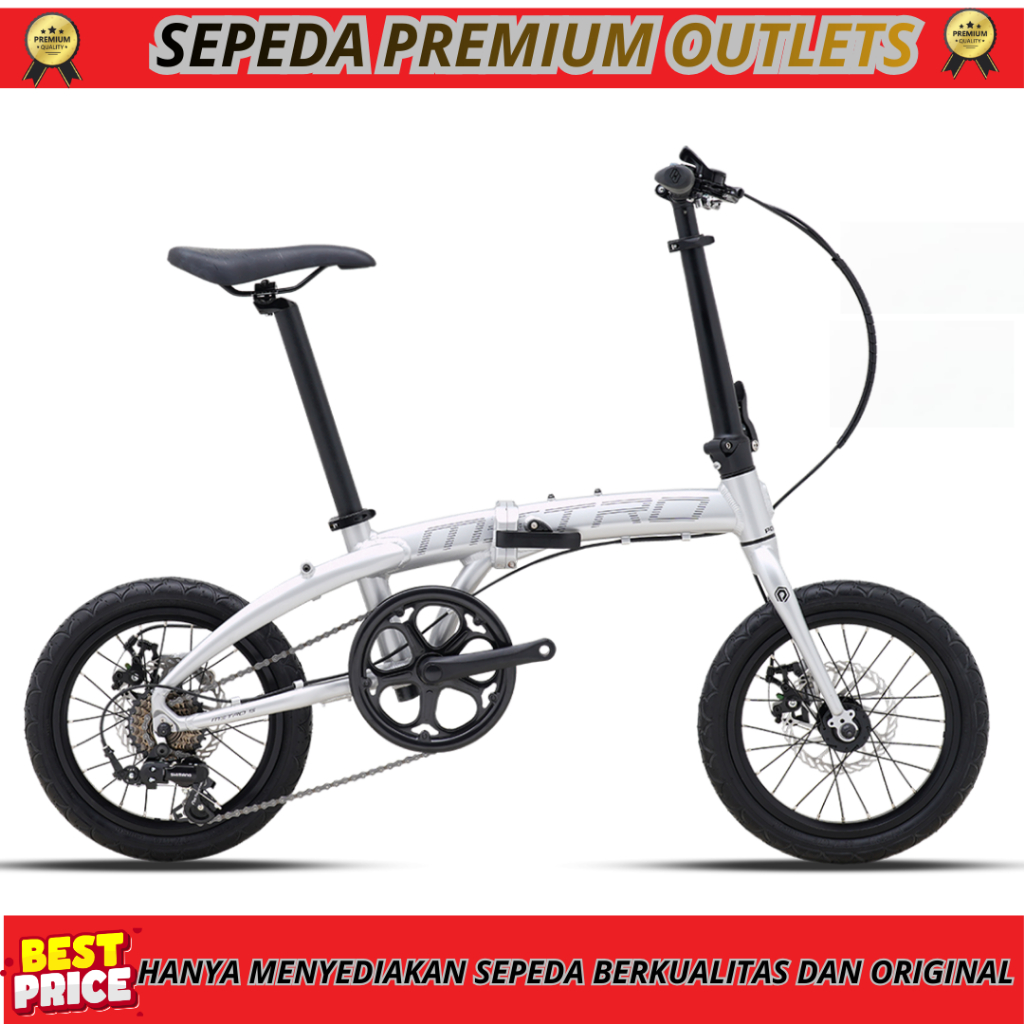 Sepeda Lipat 16  Polygon Metro 2 Folding Bike 7 Speed Frame Alloy Folding Bike POLYGON
