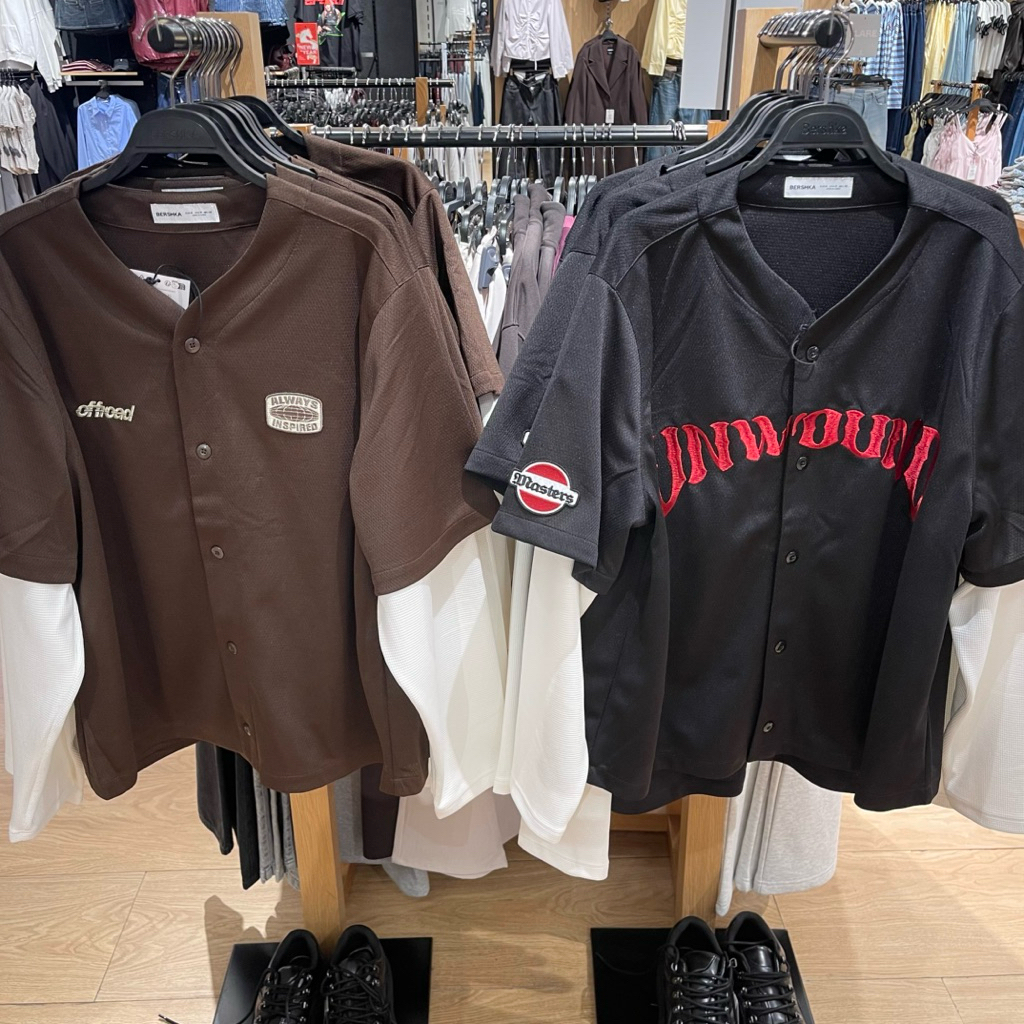 Kemeja Varsity BERSHKA MEN Jastip (jasa titip)