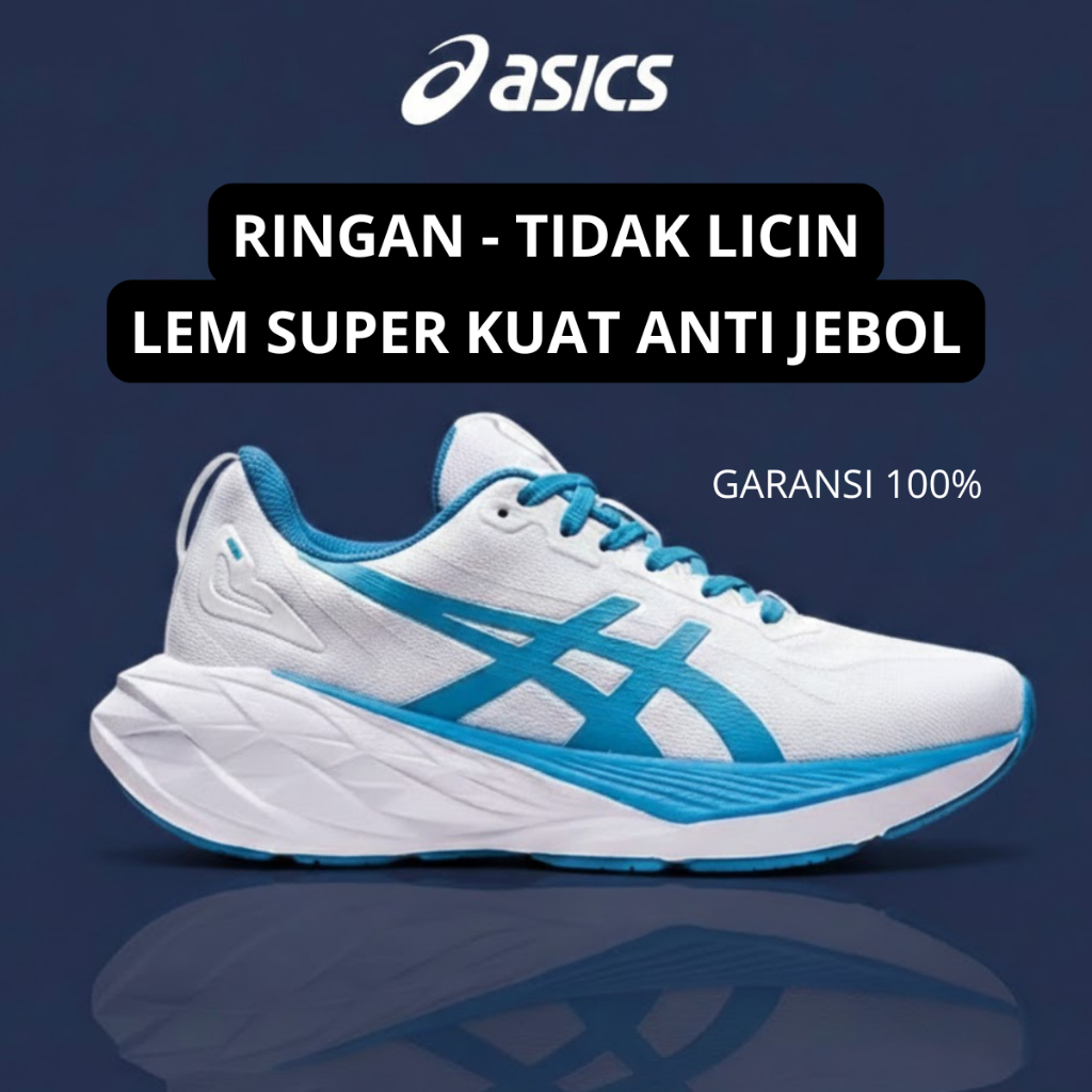 Sepatu Running Voli Pria / Wanita Asics Nova Blast 4 Super Ringan Free Kaos Kaki