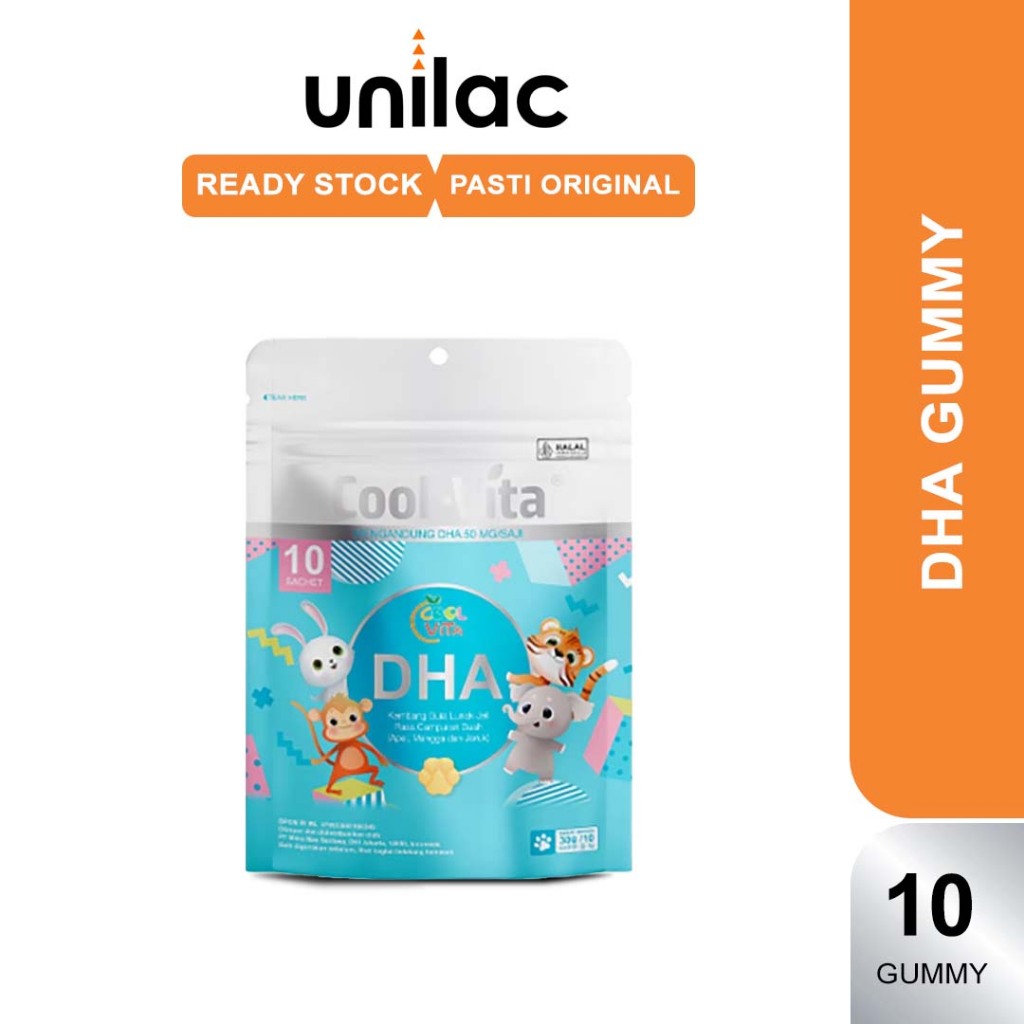 Cool Vita DHA Gummy 1 Pouch - Coolvita DHA Anak | Suplemen Otak Anak | DHA Algae Oil