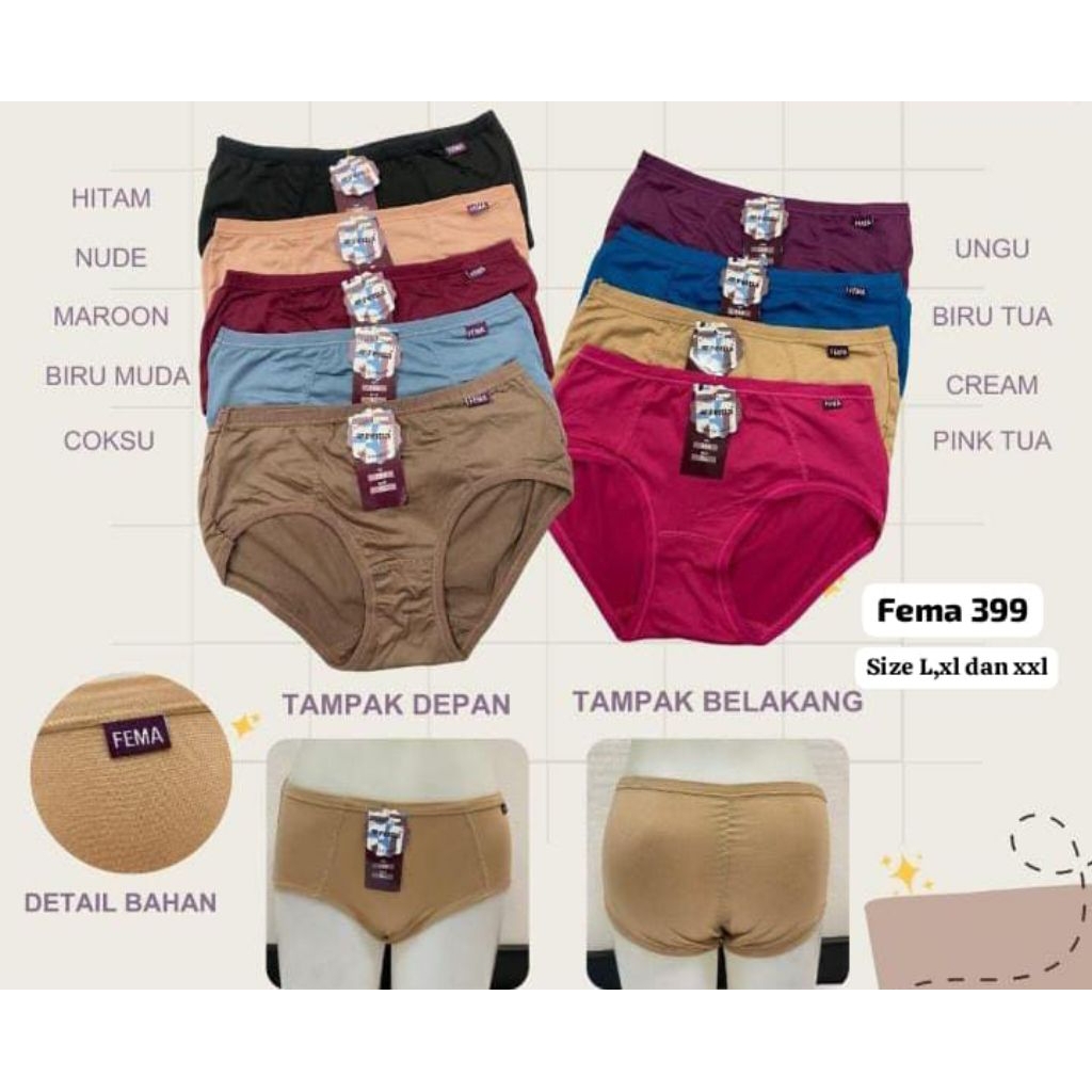CD wanita Fema 399 Super Stretch soft and Comfort