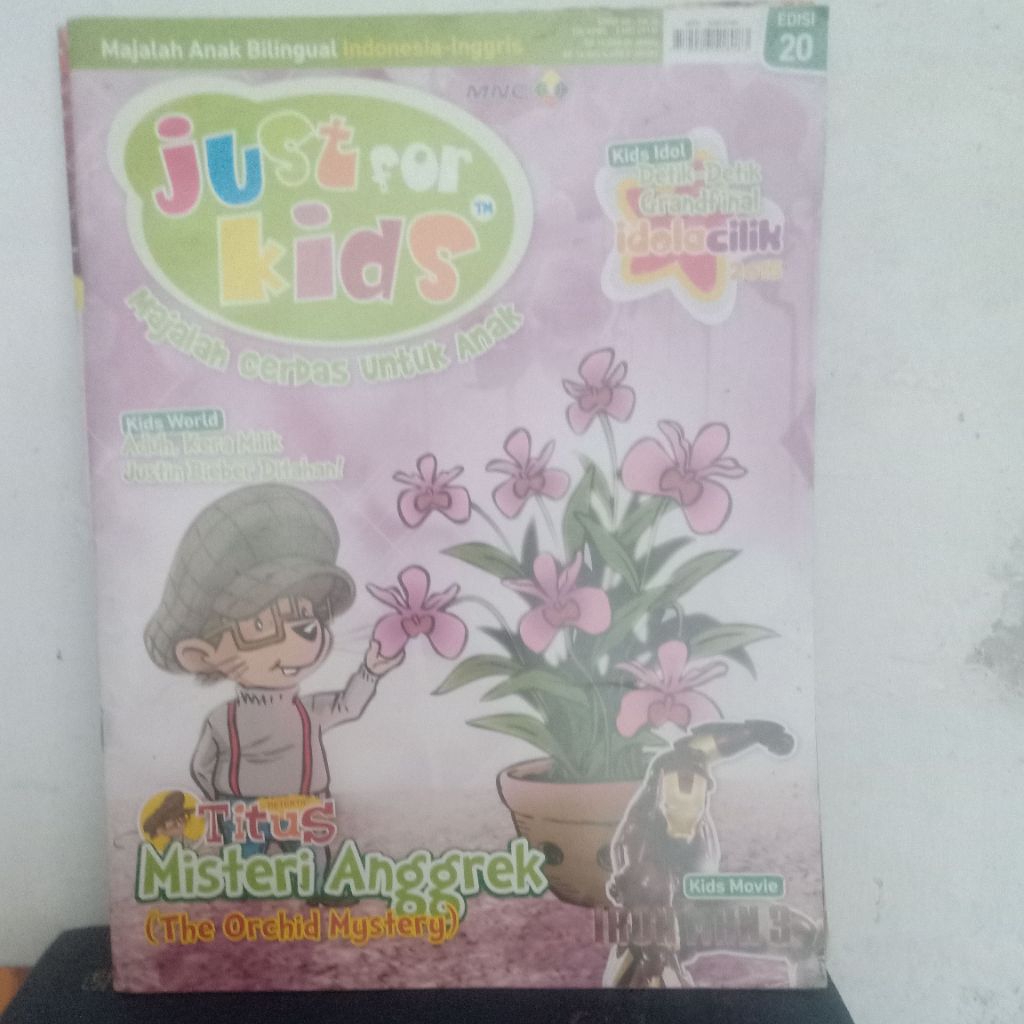 buku majalah just for kids misteri anggrek
