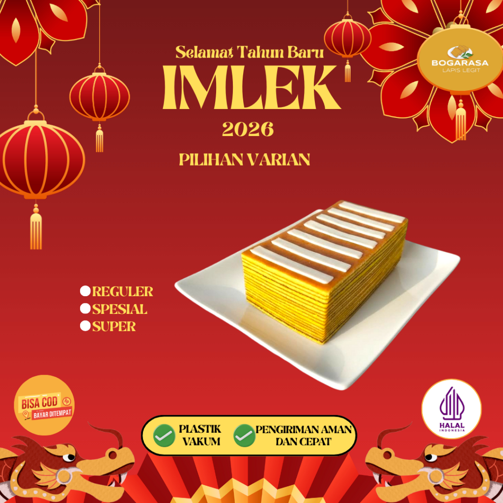 Edisi Imlek Lapis Legit Original Lapis Legit Wisman Premium Bolu Legit Pilihan Varian Rasa Keju ukur