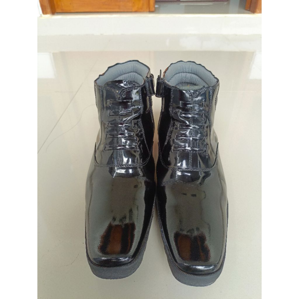 Sepatu Pdh Pantofel Kilap Ikabhamas Original Ik17Tg Lax Kulit Asli