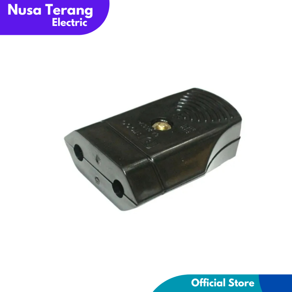 Steker Female Broco 334 LN / Steker Gepeng Female Kontra Gepeng / Steker Listrik