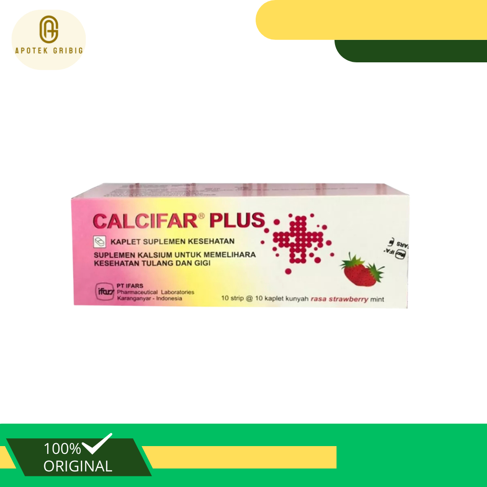Calcifar Plus Suplemen Kalsium Dan Vitamin D3 STRIP