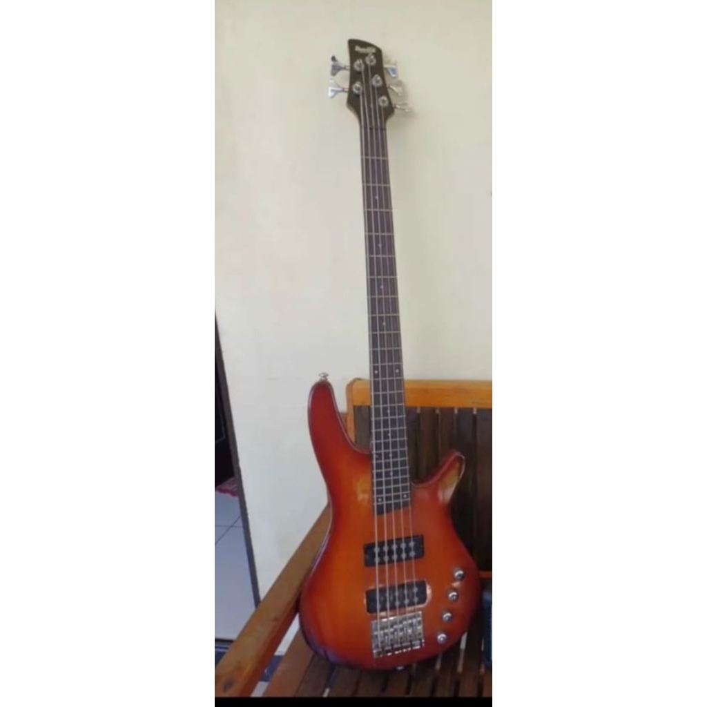 bass ibanez 5 string ori kluaran lws mic mantap siap pakai