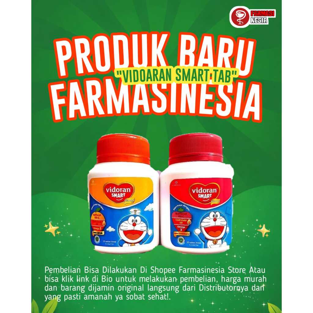Vidoran Smart Tablet Multivitamin Orange, Strawberry / Vidoran Smart Strawberry