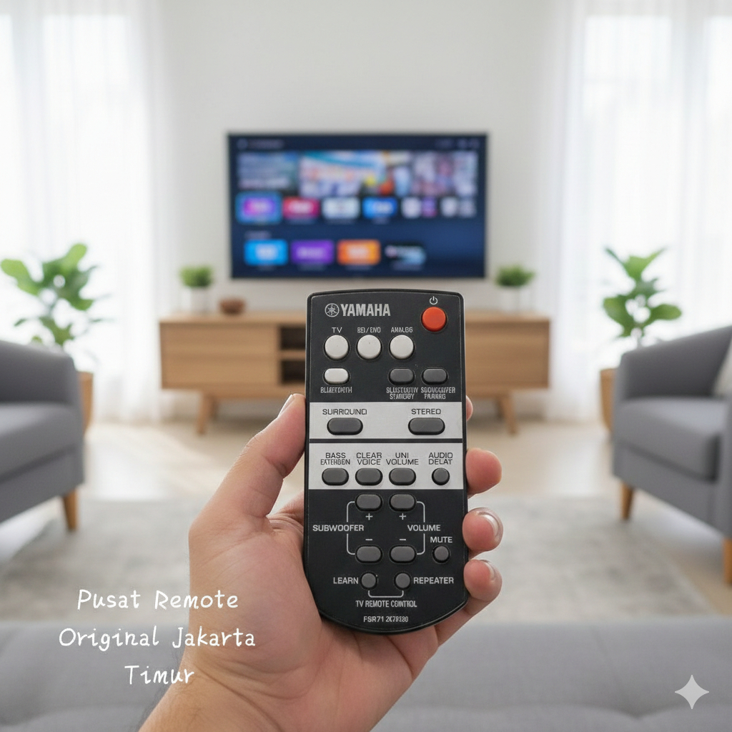 REMOTE REMOT AUDIO SOUNDBAR SYSTEM YAMAHA FSR71 ZK72120 ORIGINAL ASLI
