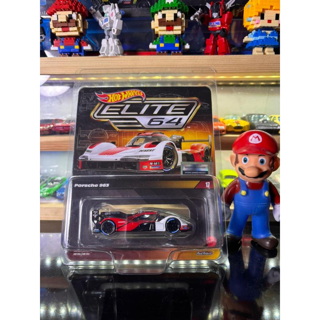 HOT WHEELS ELITE 64 PORSCHE 963 PENSKE (FREE PROTECTOR HOT  WHEELS)