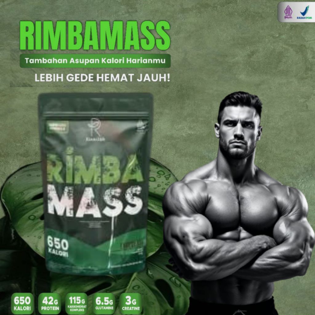 Rimbalife Rimbamass Rasa Coklat Susu Penambah Berat Badan Suplemen Gym