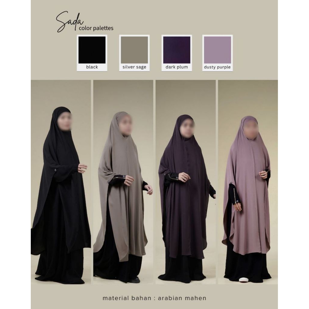 SIAP KIRIM KHIMAR SADA by Zidni | Maheen Khimar Bandana Jumbo | PD 135 PB 145 | Zidni