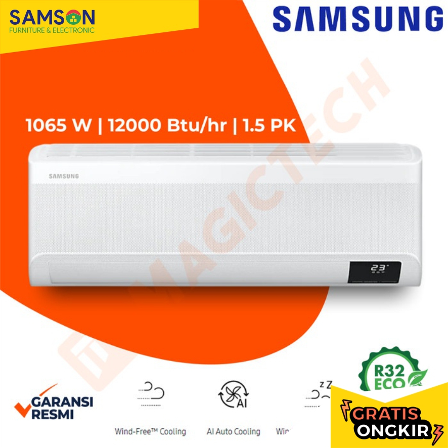 AC SAMSUNG 1.5 PK / 1,5 PK AR13TYEAEWKNSE WIND-FREE INVERTER - WIFI