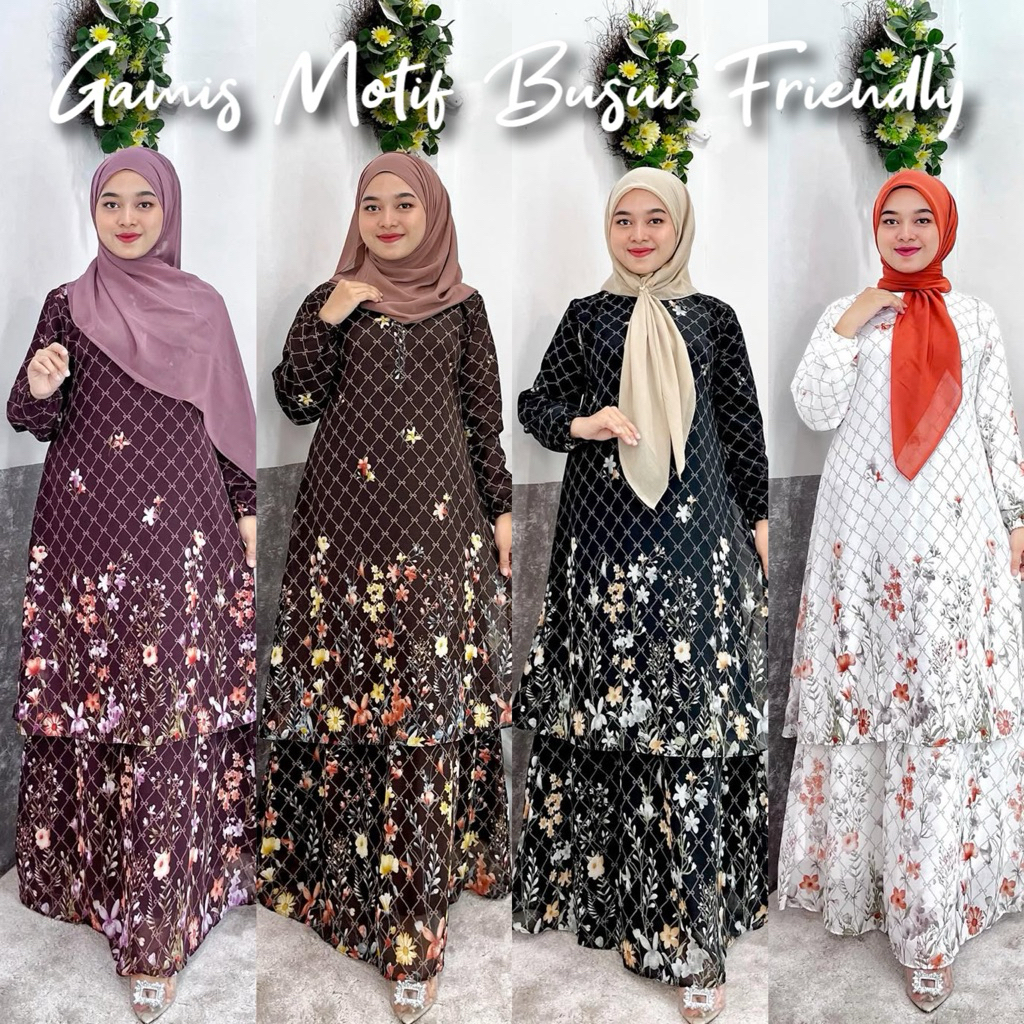 NADYA DRESS || GAMIS MOTIF RESTOCK