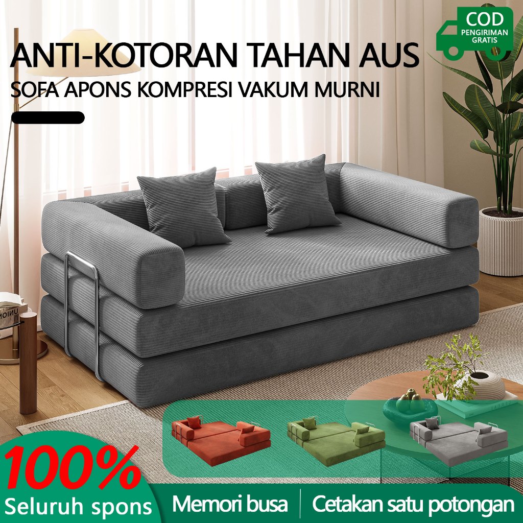 POPSOFA COD Sofa Bed Lipat Minimalis/Sofa Bed/Sofa Bench/Sofa 3 Seater/1.5M sofa/sofa tempat tidur&S