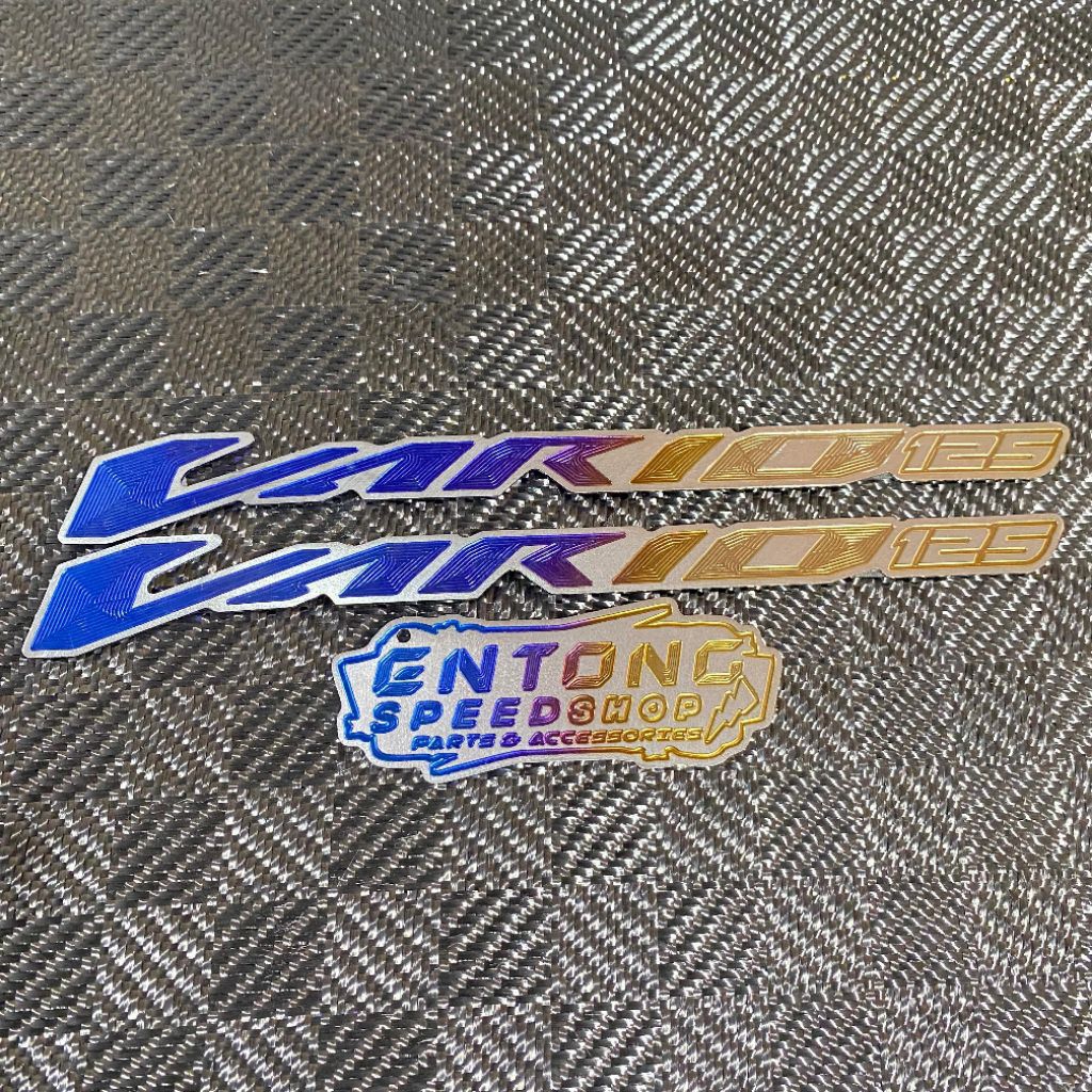 Emblem Vario 125 Titanium Sepasang Original Vietnam