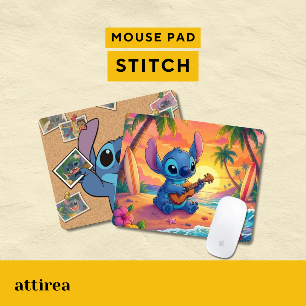 Mouse Pad Stitch | Alas Mousepad Premium Gaming Antislip Souvenir Hadiah Unik Lucu  Kartun