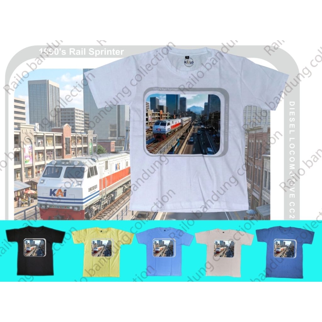 Kaos ANAK kereta api | city cc203 | kerata api indonesia