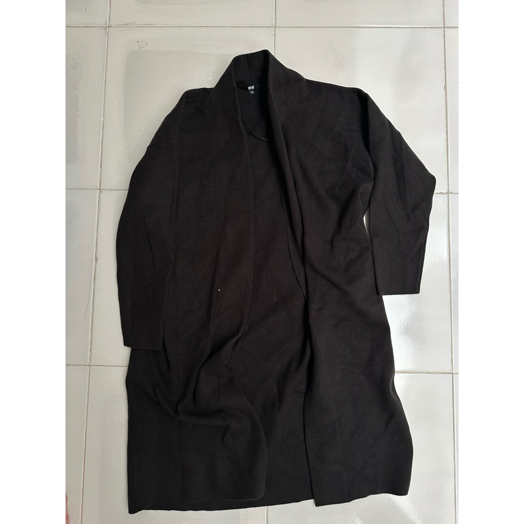 DEWASA uniqlo midi cardigan coat black L
