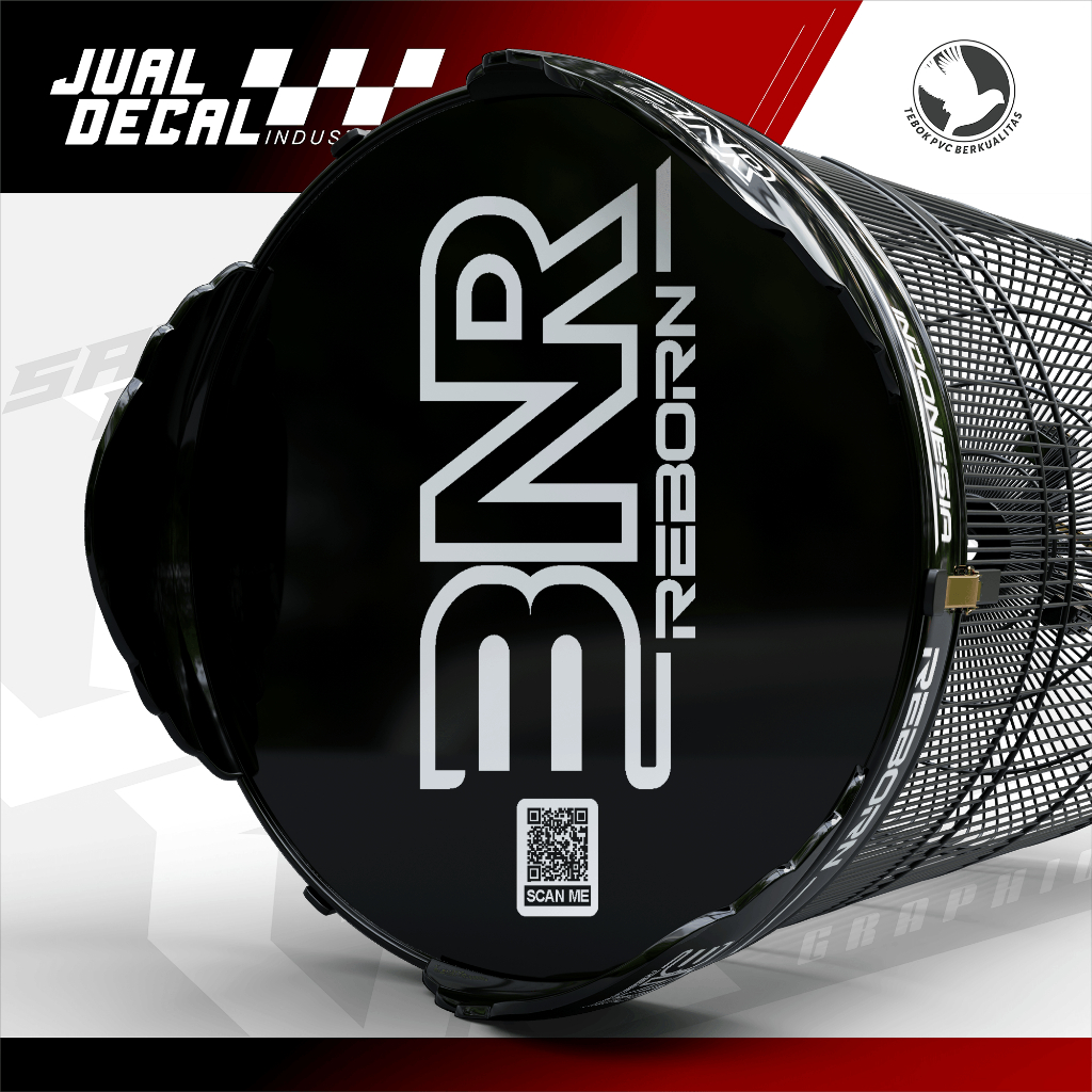 Stiker Sangkar Murai BNR REBORN Custom Decal Tebok Kandang Burung Kacer Anis Variasi