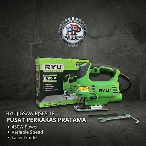 RYU MESIN JIGSAW LASER RJS65-1E JIGSAW LASER GERGAJI KAYU 450W Power Variable Speed Laser Guide