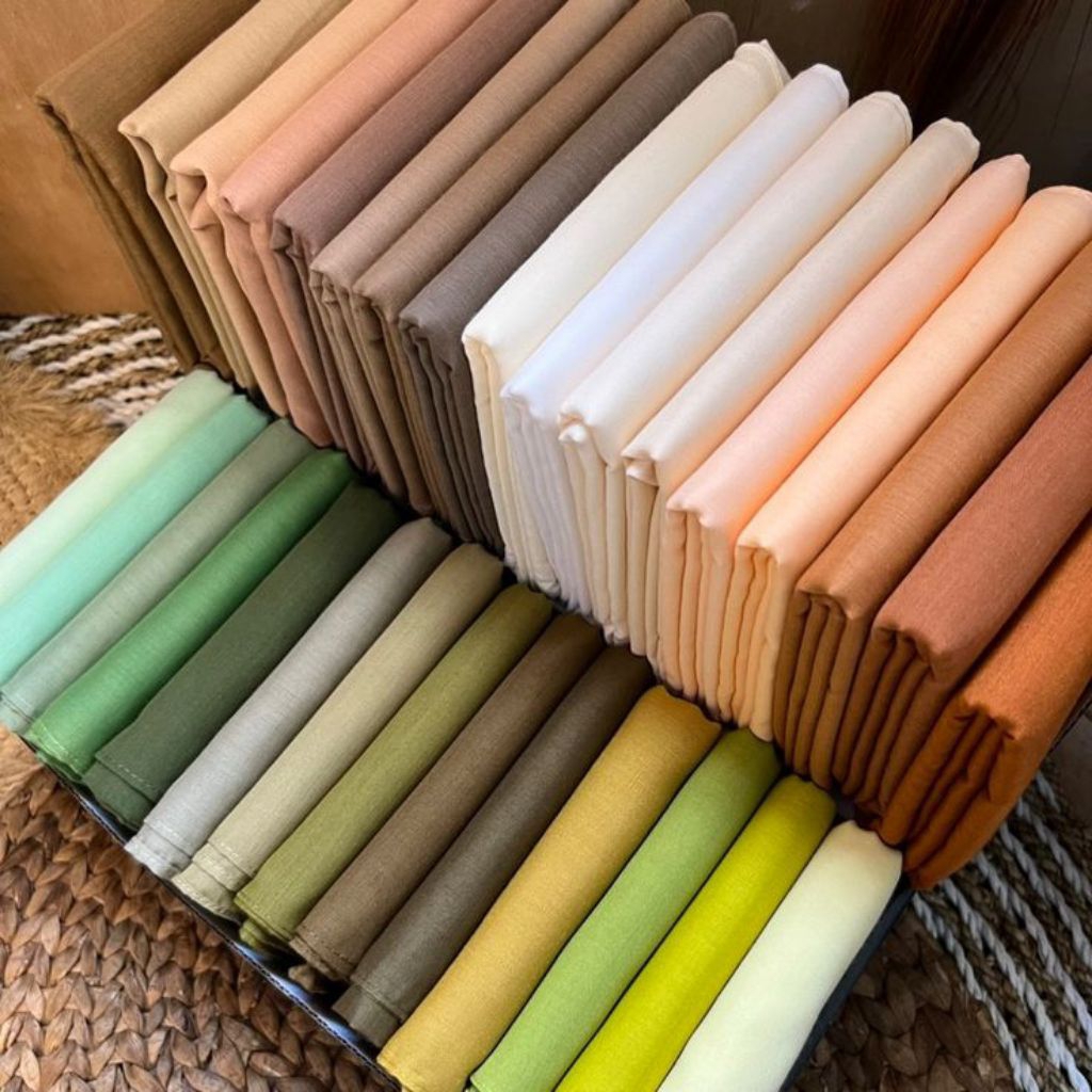 kain katun poplin 40s untuk bahan kemeja gamis dan baju anak dll