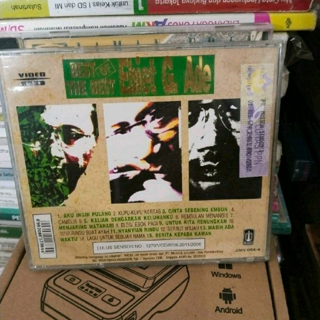 vcd best of the best Ebiet G. Ade