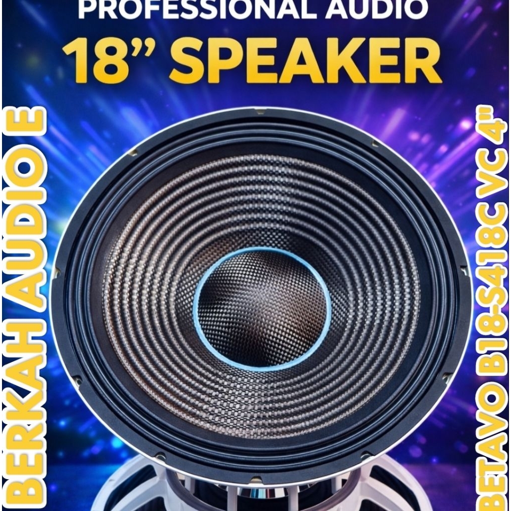 Speaker Komponent BETAVO B18-S148C Original Voice Coil 4"