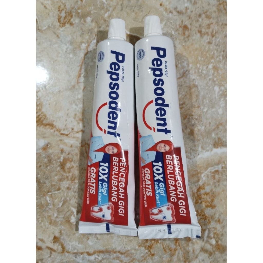 PASTA GIGI PEPSODENT 190 GR ISI 2 TANPA DUS/DUS PENYOK