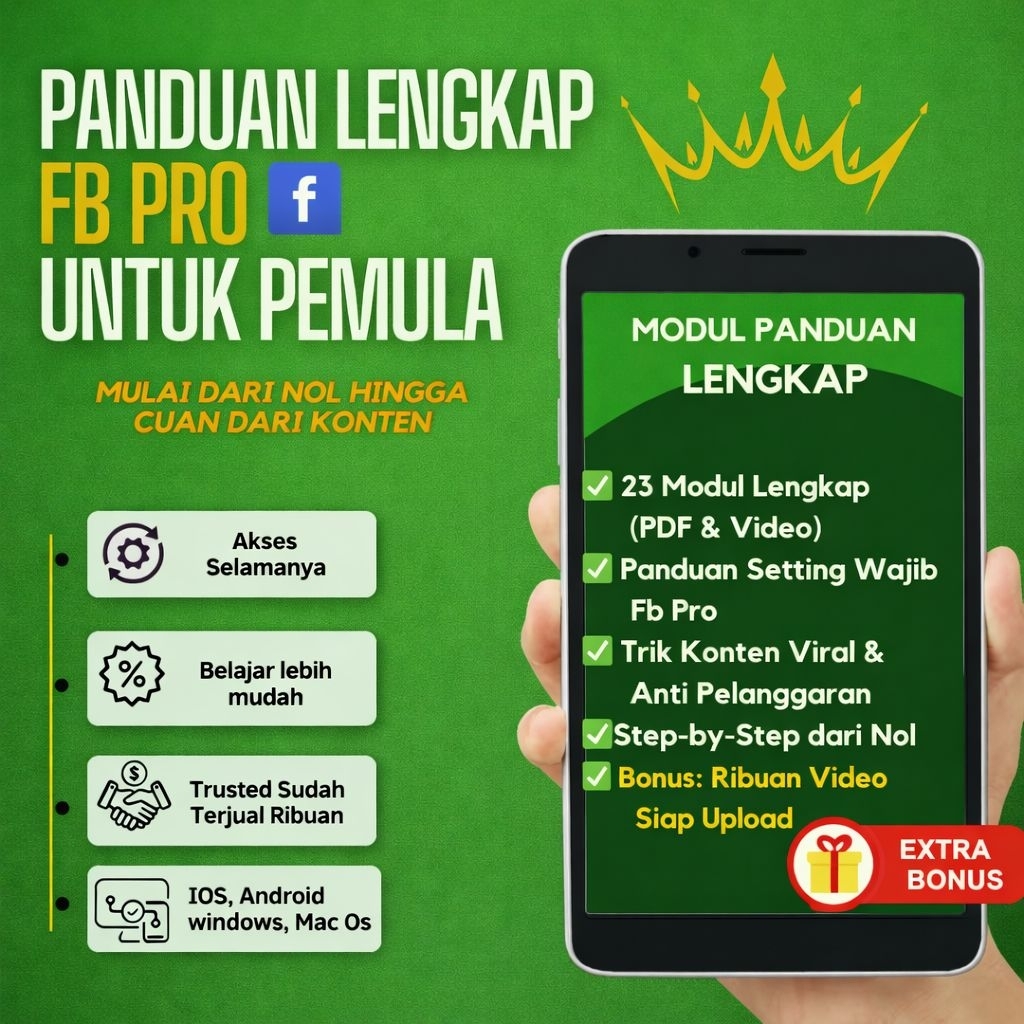 Panduan CUAN dari FB Pro + Ribuan Video Konten Siap Pakai