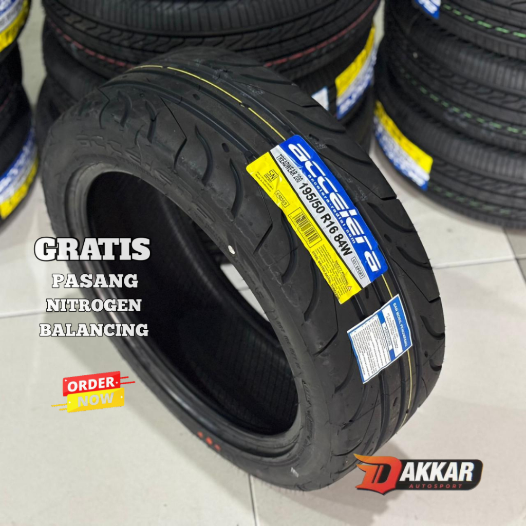 BAN ACCELERA 651 SPORT 195 50 R16 BAN MOBIL SEMI SLICK RING 16 195 50 R16 TW200