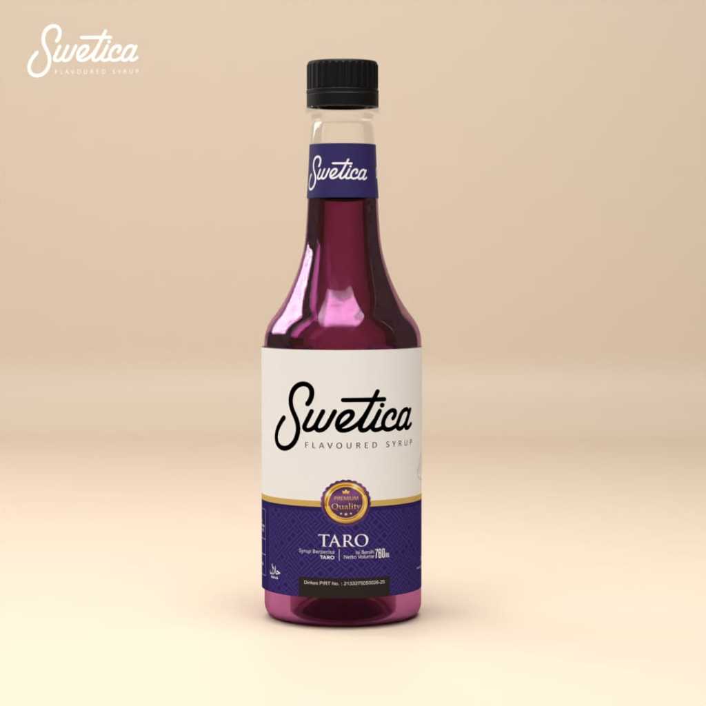 Sirup Premium Rasa Taro 760ml Merek Swetica | Sirup Untuk Campuran Kopi & Minuman Kekinian