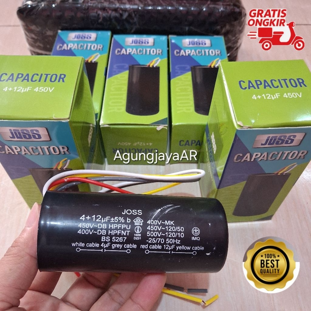 KAPASITOR JOSS 4+12UF