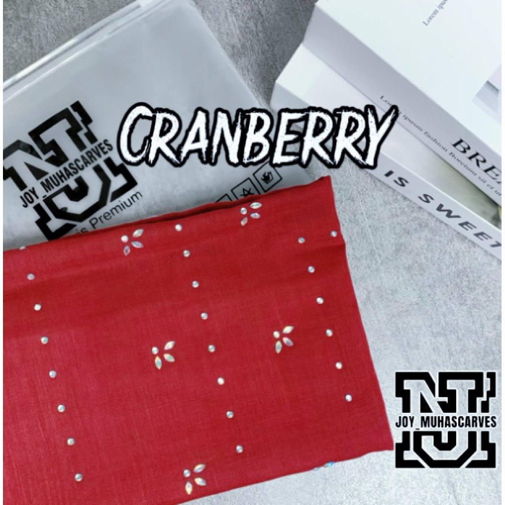 Hijab Segi Empat Payet Swarovski Adinda Premium // Jilbab SegiEmpat Payet Adinda Katun Paris Jilbab 