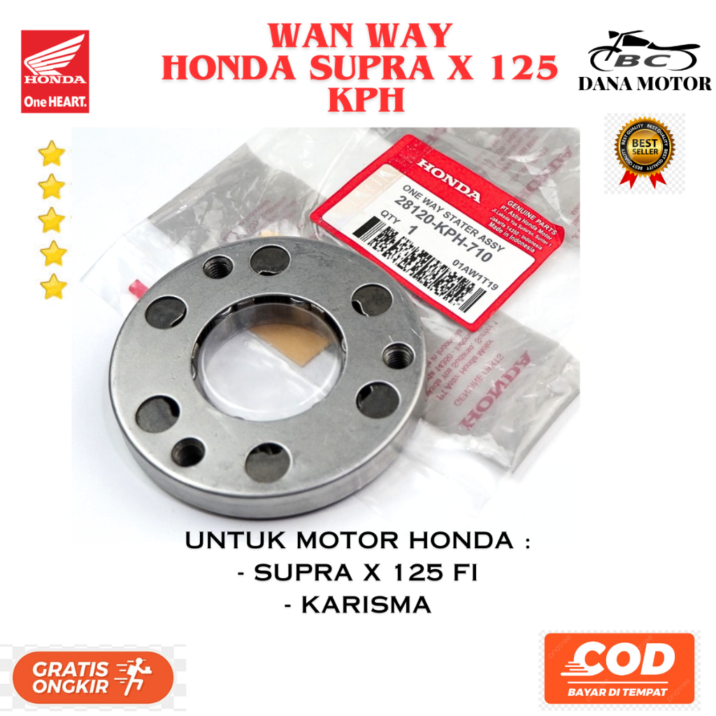 One Way Supra x 125 Ori / Wan Way Honda Karisma Original Premium - 28120-KPH-710